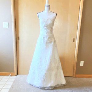 NWT Sz 10 Winnie Couture Floral Organza Wedding